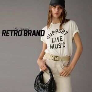 RETROBRAND Support Live Music Vintage Tee M